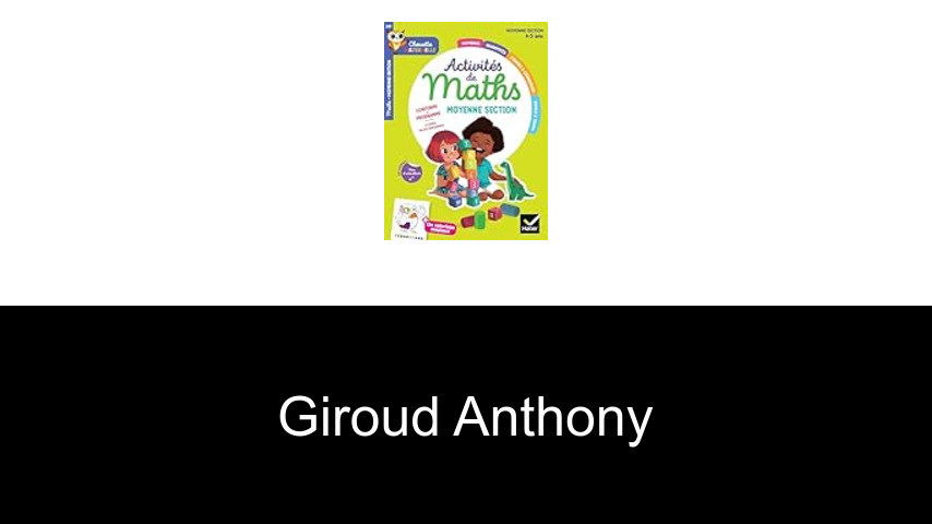 livres de Giroud Anthony