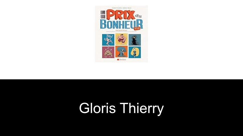 livres de Gloris Thierry