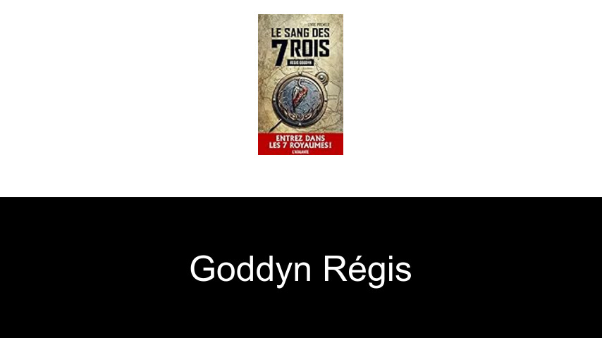 livres de Goddyn Régis