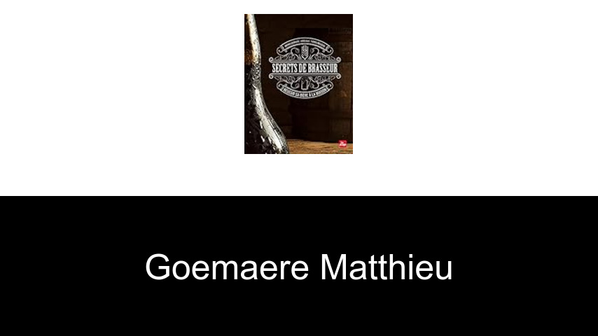 livres de Goemaere Matthieu