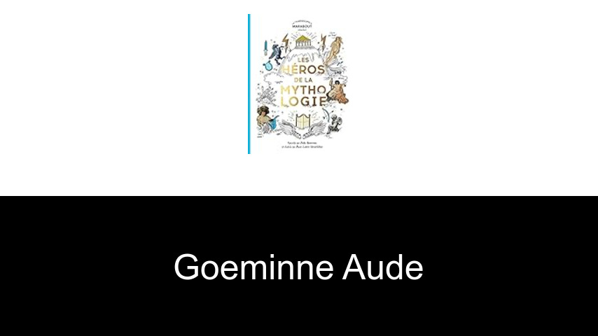 livres de Goeminne Aude