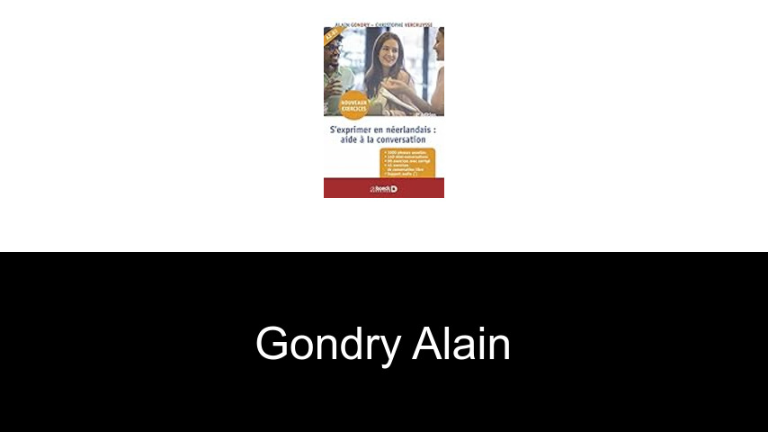 livres de Gondry Alain