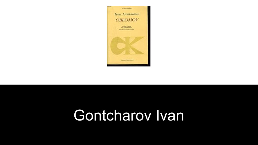 livres de Gontcharov Ivan