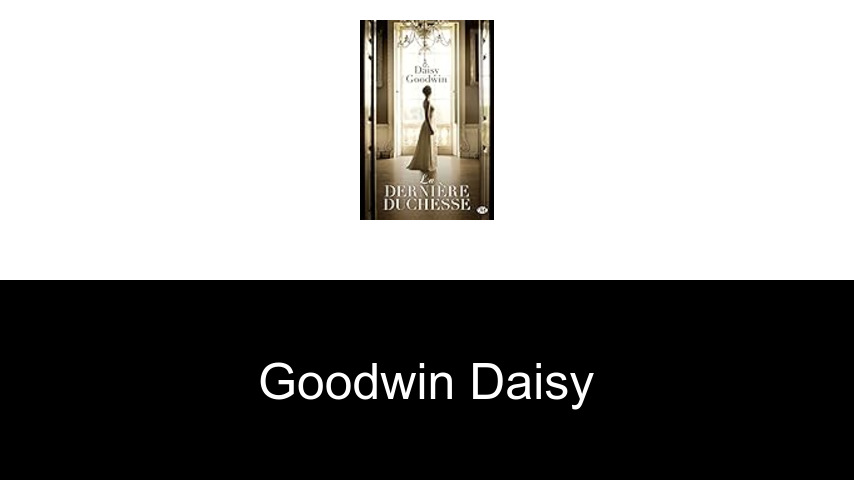 livres de Goodwin Daisy