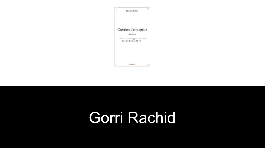 livres de Gorri Rachid