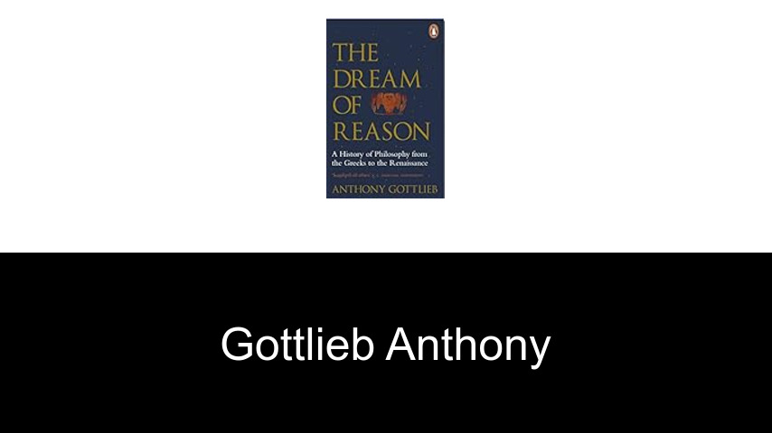 livres de Gottlieb Anthony