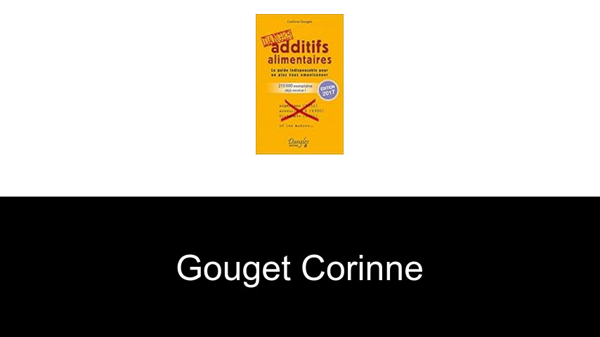 livres de GOUGET CORINNE