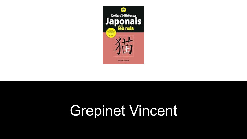 livres de Grepinet Vincent