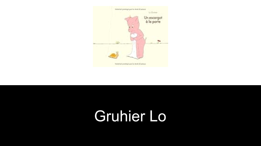 livres de Gruhier Lo