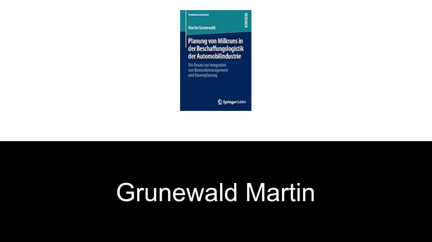 livres de Grunewald Martin