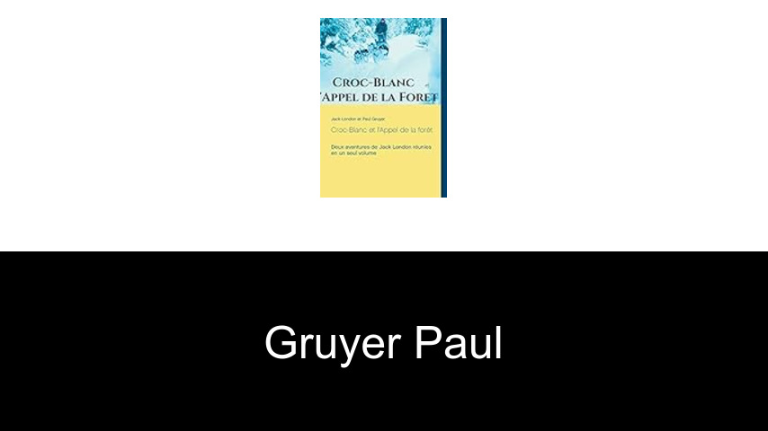 livres de Gruyer Paul