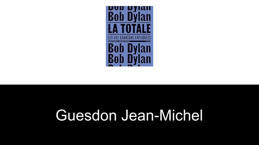 livres de Guesdon Jean-Michel