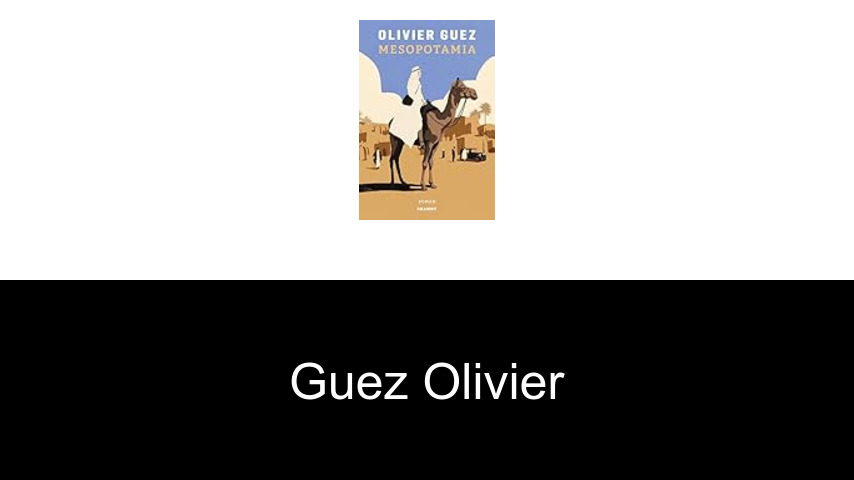 livres de Guez Olivier