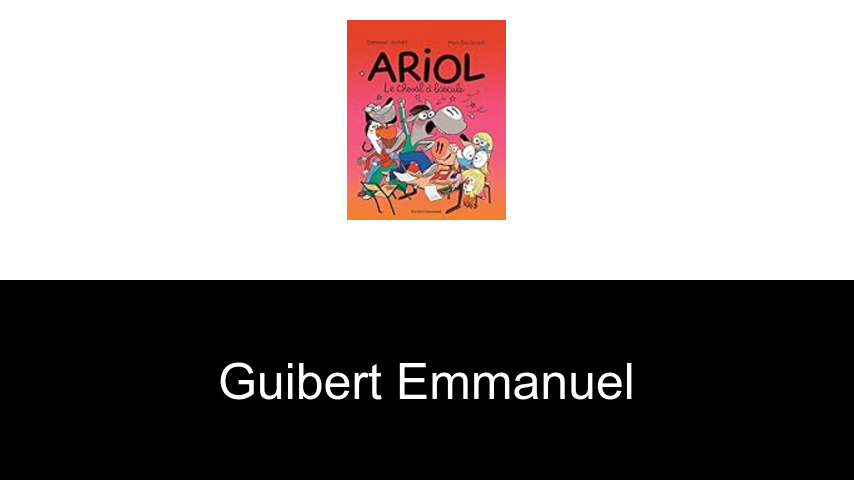livres de Guibert Emmanuel