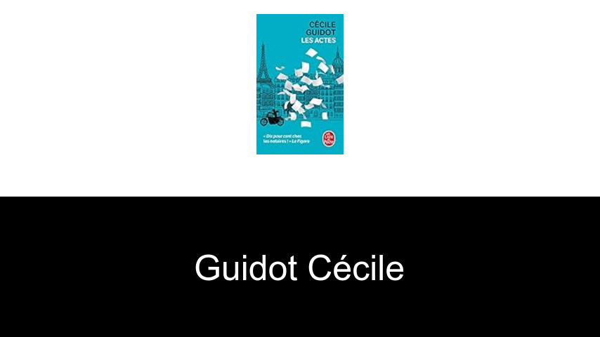 livres de Guidot Cécile