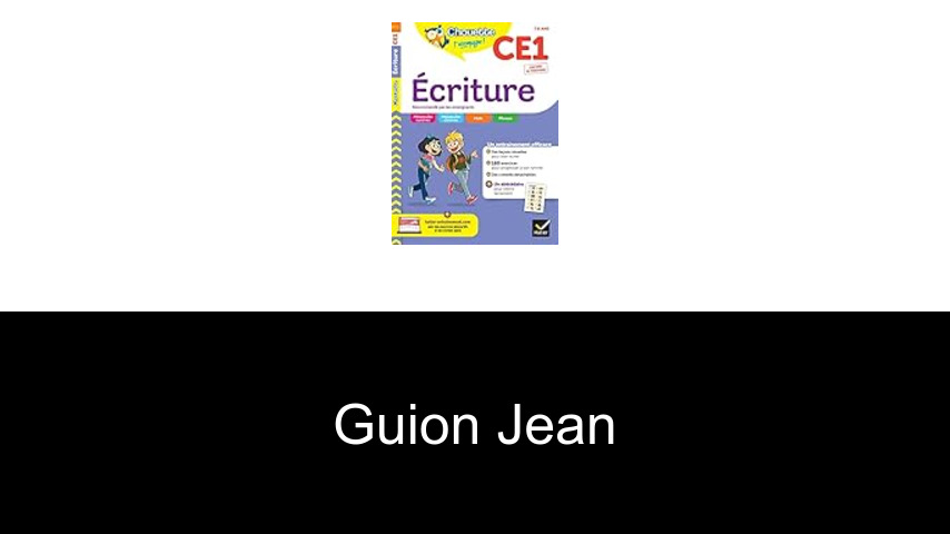 livres de Guion Jean
