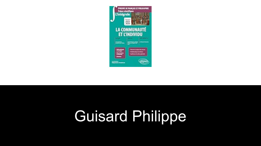 livres de Guisard Philippe