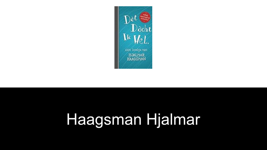 livres de Haagsman Hjalmar