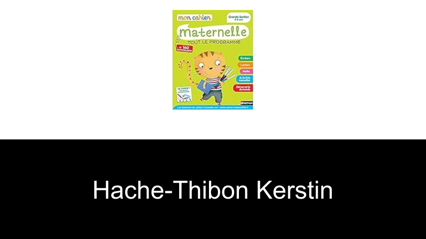 livres de HACHE-THIBON KERSTIN