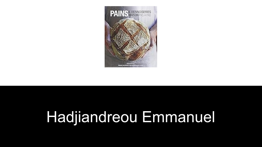 livres de Hadjiandreou Emmanuel