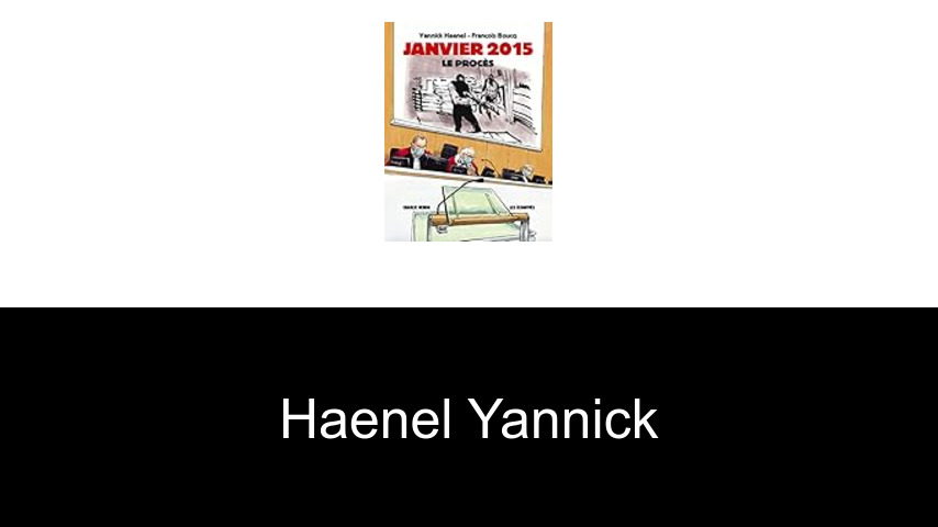 livres de Haenel Yannick