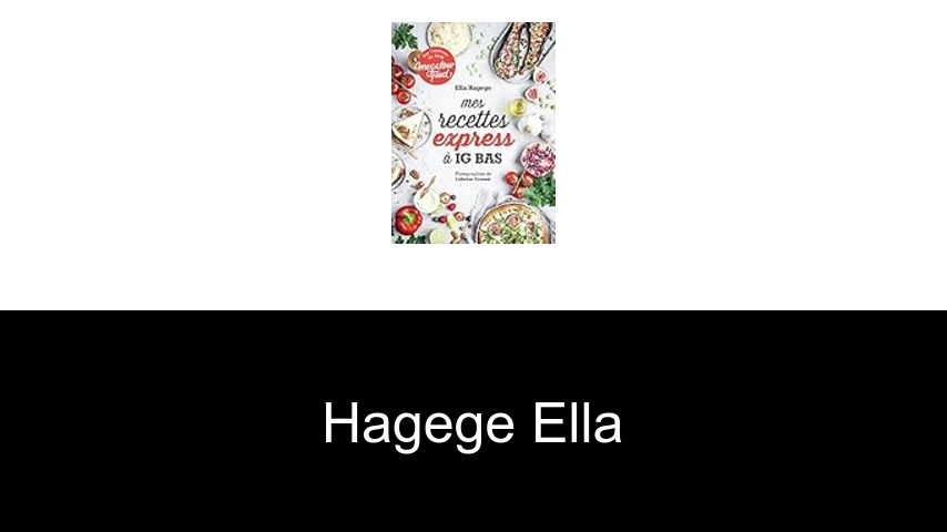 livres de Hagege Ella