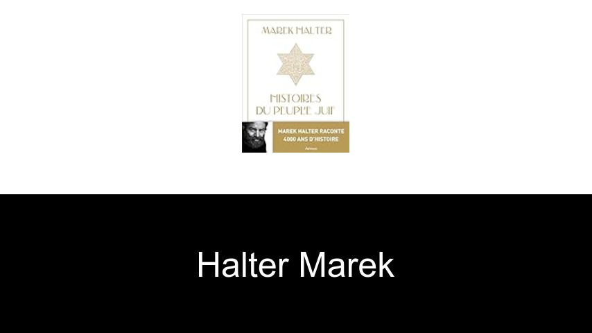 livres de Halter Marek