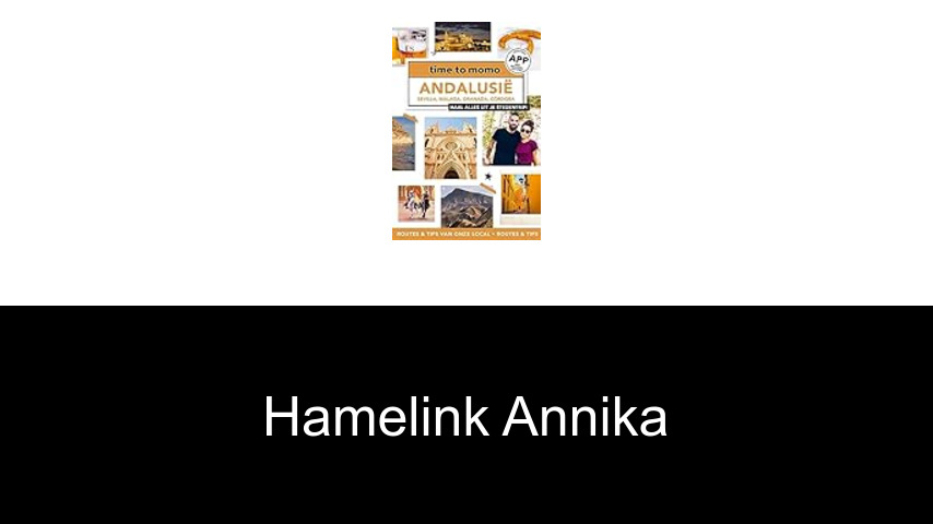 livres de Hamelink Annika