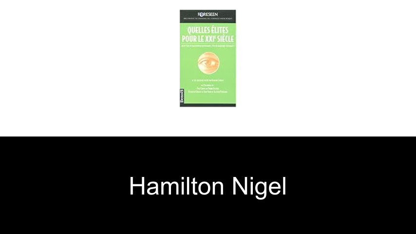 livres de Hamilton Nigel