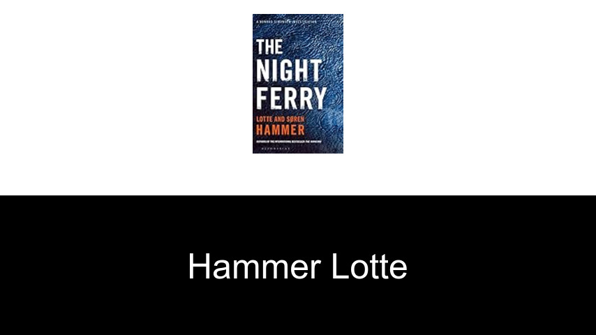 livres de Hammer Lotte