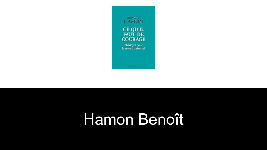 livres de Hamon Benoît