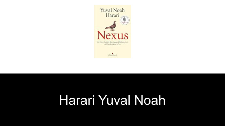 livres de Harari Yuval Noah