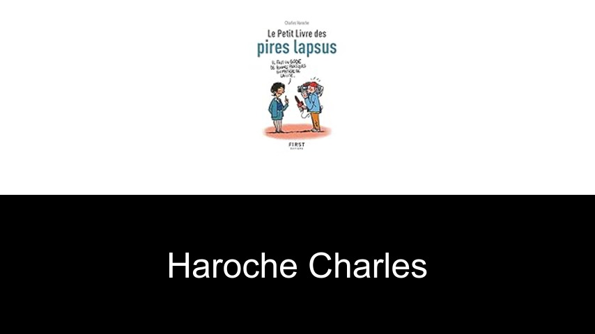 livres de Haroche Charles