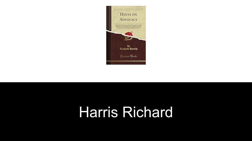 livres de Harris Richard