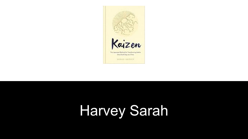 livres de Harvey Sarah