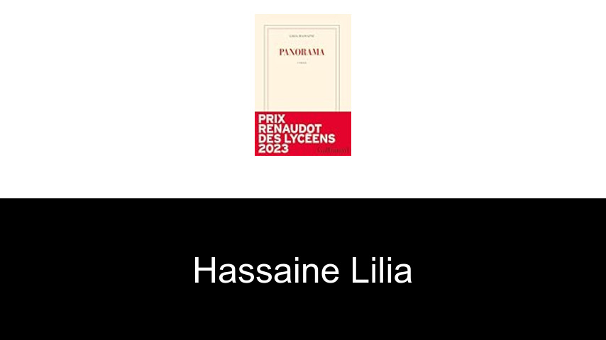 livres de Hassaine Lilia