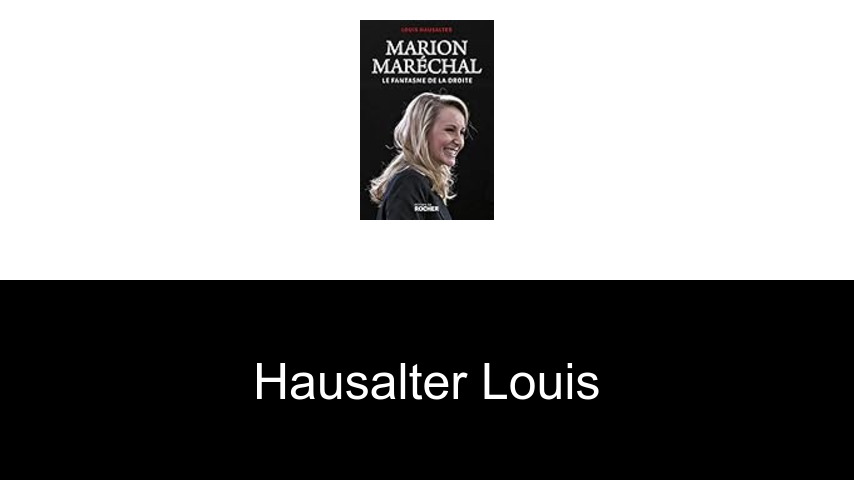 livres de Hausalter Louis
