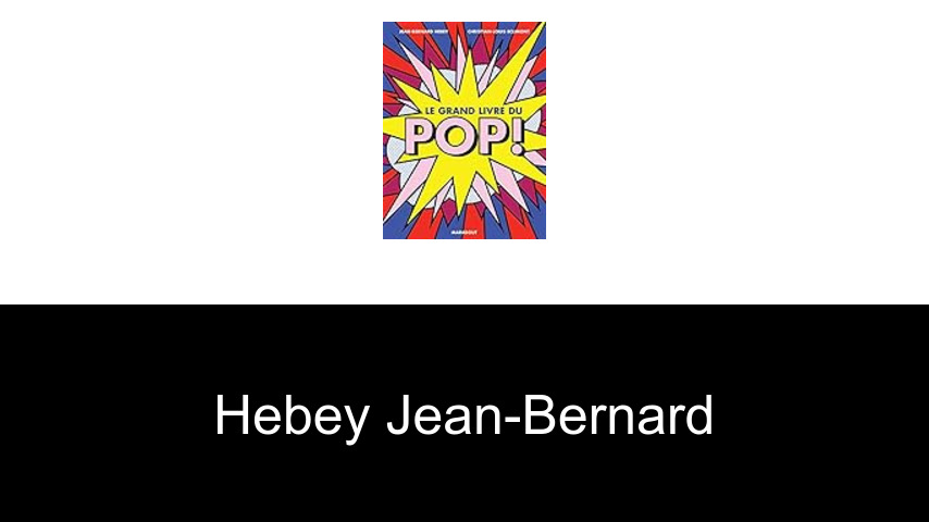 livres de Hebey Jean-Bernard