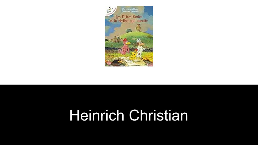 livres de Heinrich Christian
