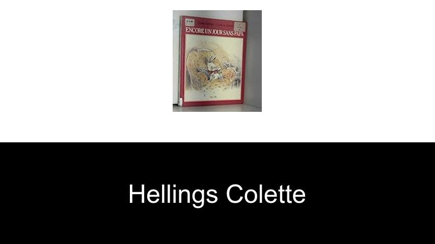 livres de Hellings Colette