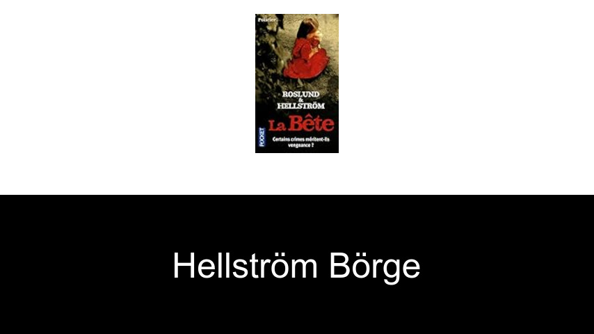 livres de HELLSTRÖM Börge