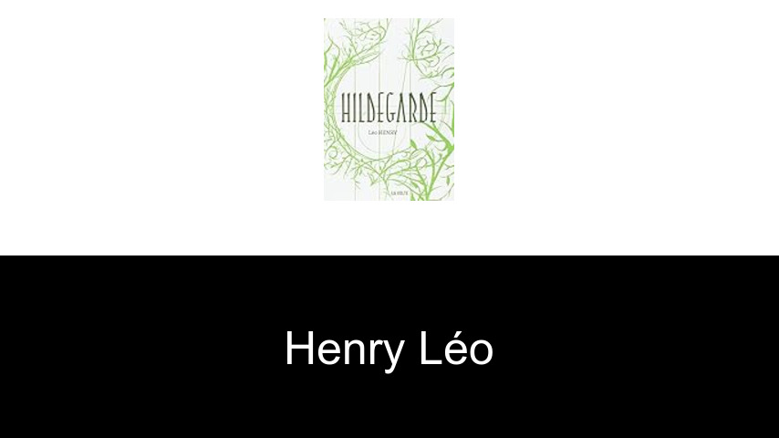 livres de Henry Léo