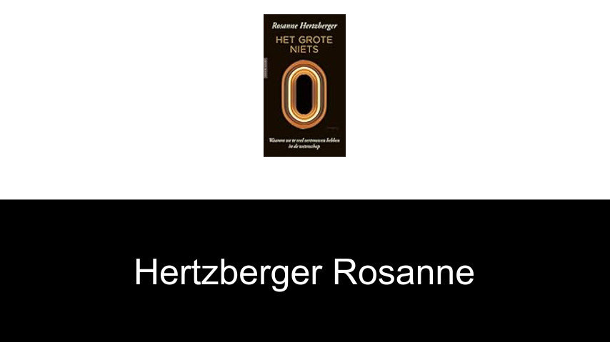 livres de Hertzberger Rosanne