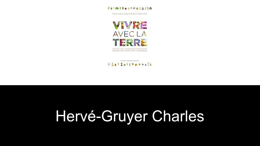 livres de Hervé-Gruyer Charles