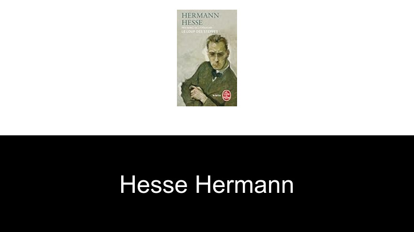livres de Hesse Hermann