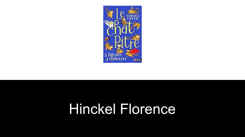 livres de Hinckel Florence