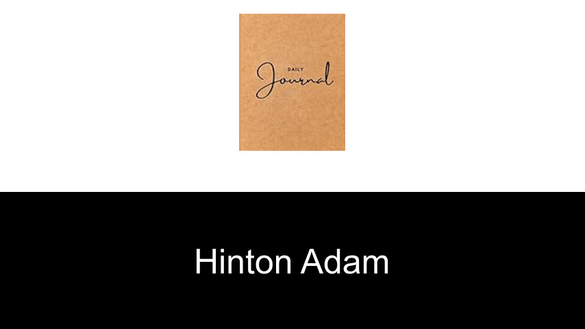 livres de Hinton Adam