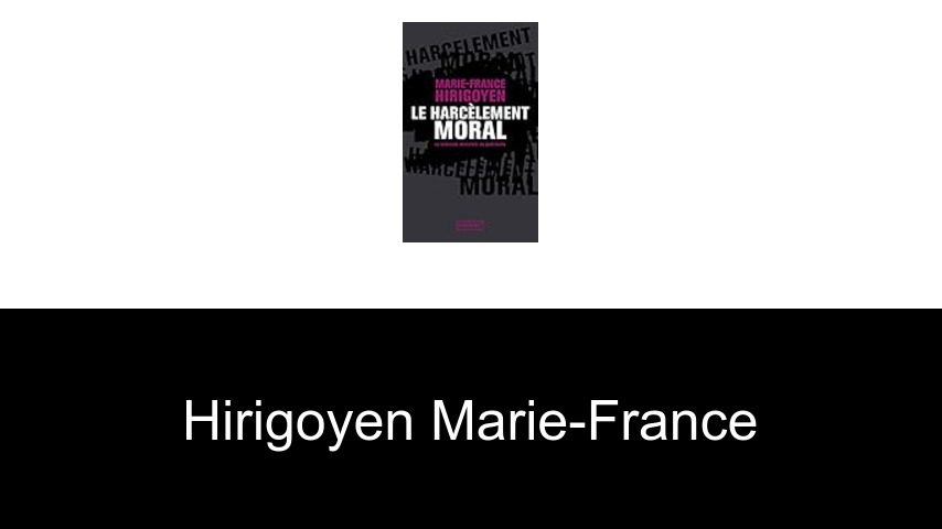 livres de Hirigoyen Marie-France