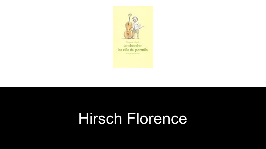 livres de Hirsch Florence