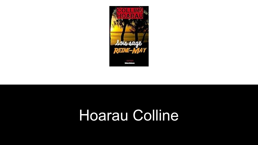 livres de Hoarau Colline